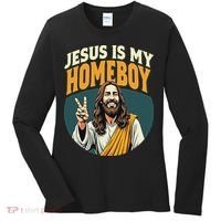 Jesus Is My Homeboy Women's Long Sleeve Shirt thumb 0