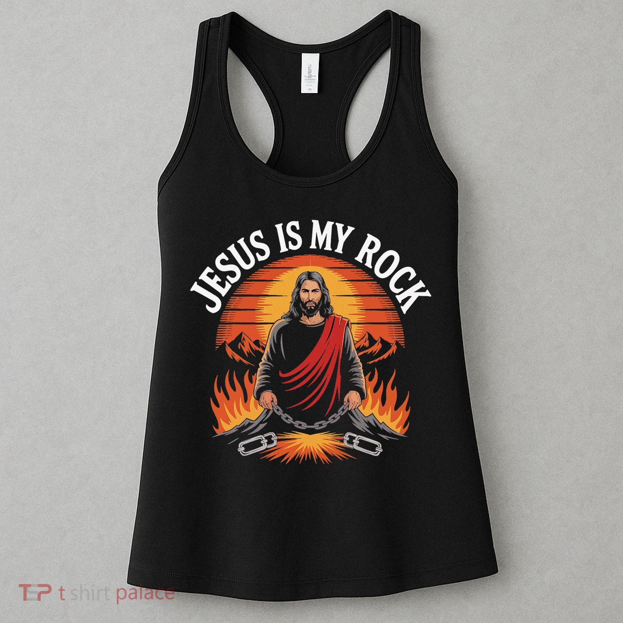 Jesus Is My Rock Biblical Faith Women's Tank Top