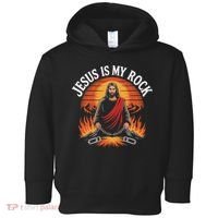 Jesus Is My Rock Biblical Faith Toddler Hoodie thumb 0