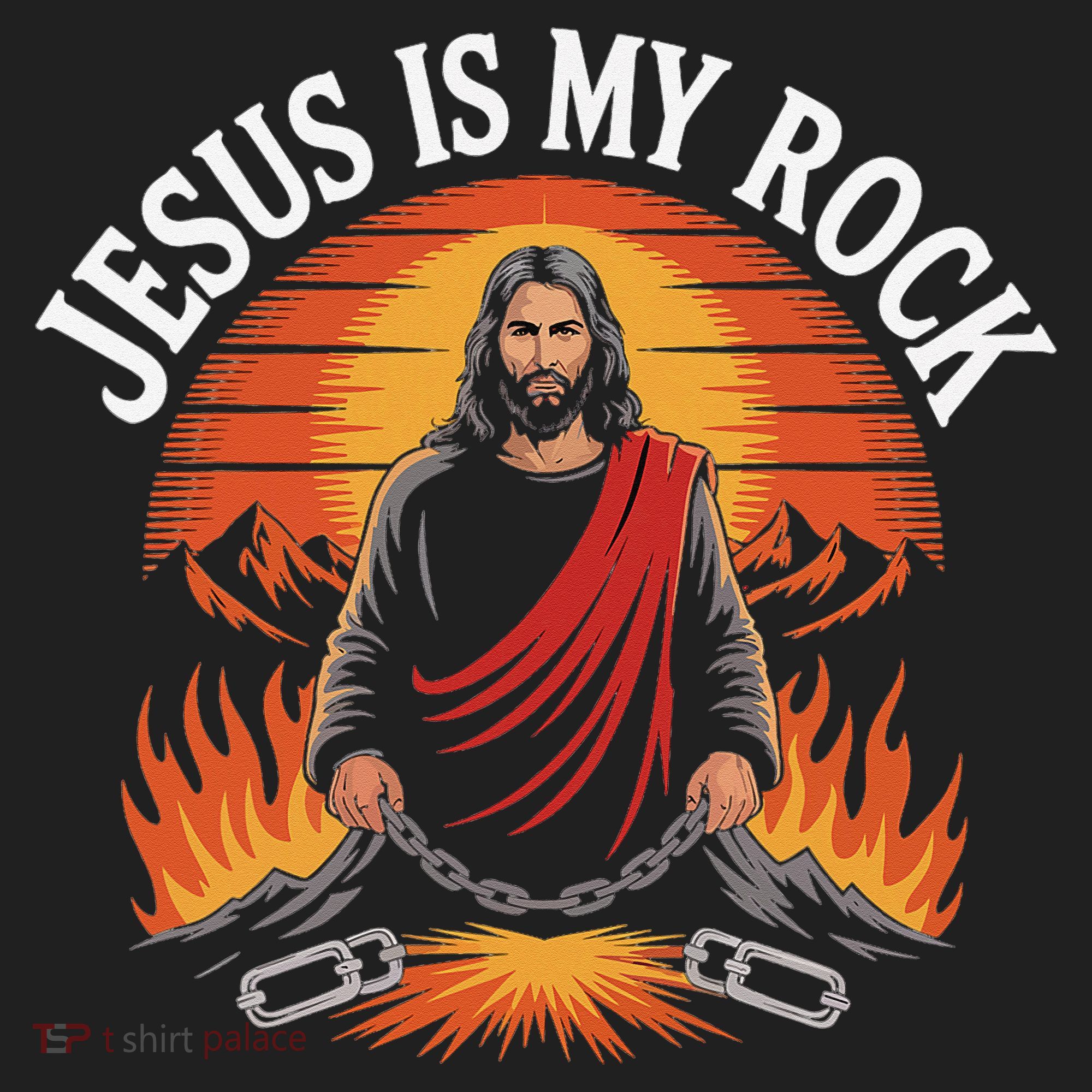 Jesus Is My Rock Biblical Faith Golf Towel