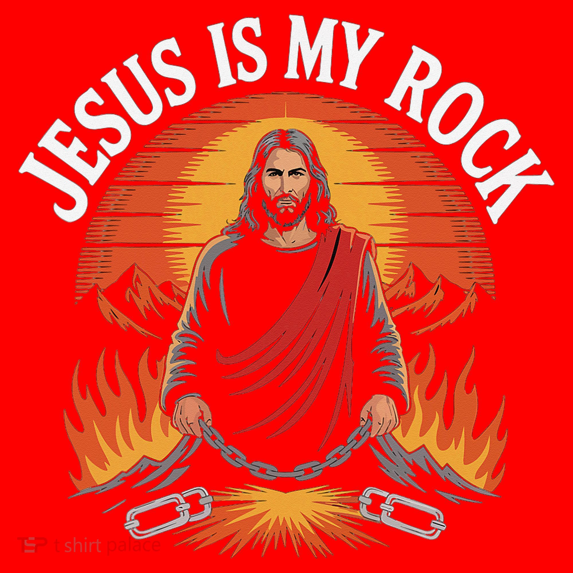 Jesus Is My Rock Biblical Faith Santa Hat