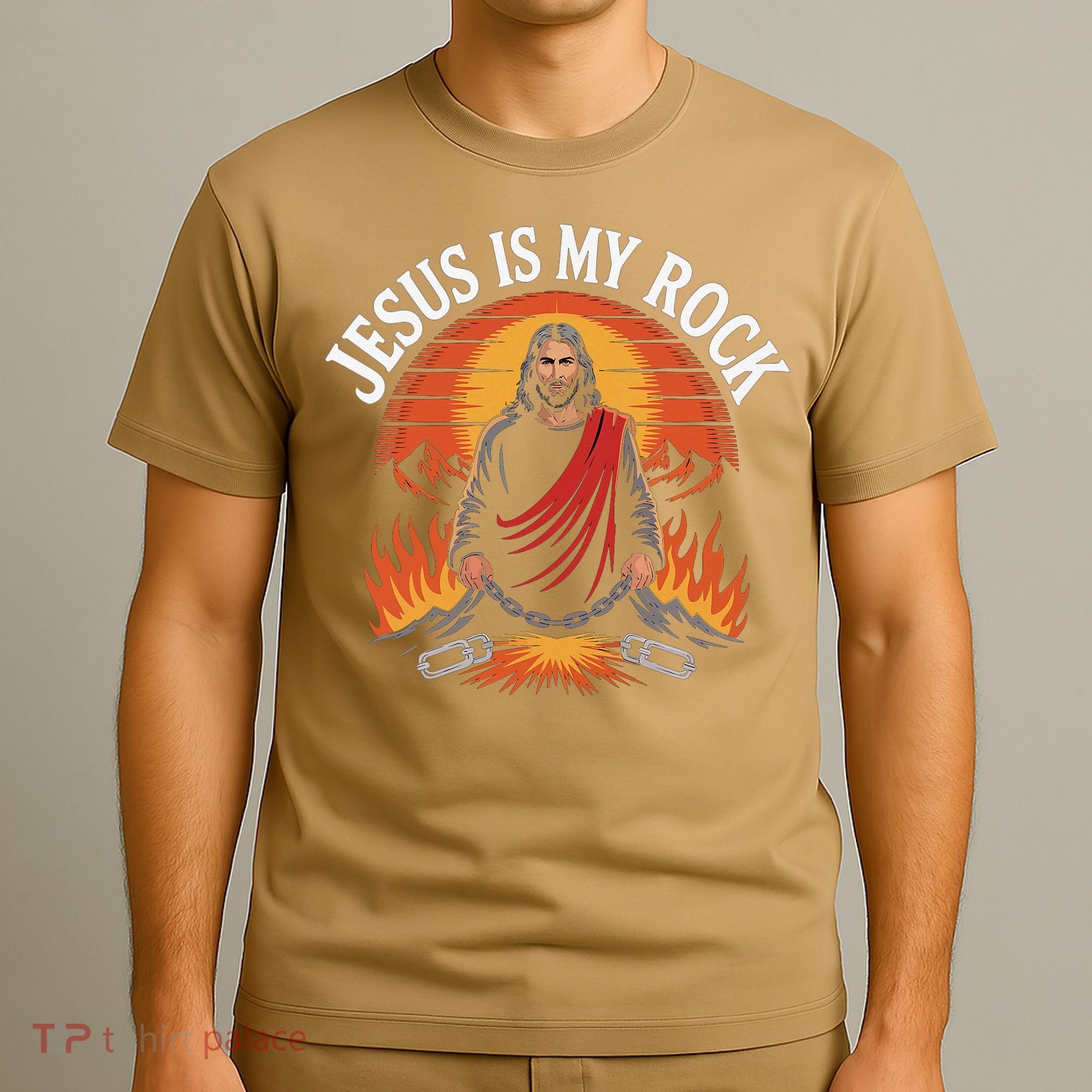 Jesus Is My Rock Biblical Faith T-Shirt