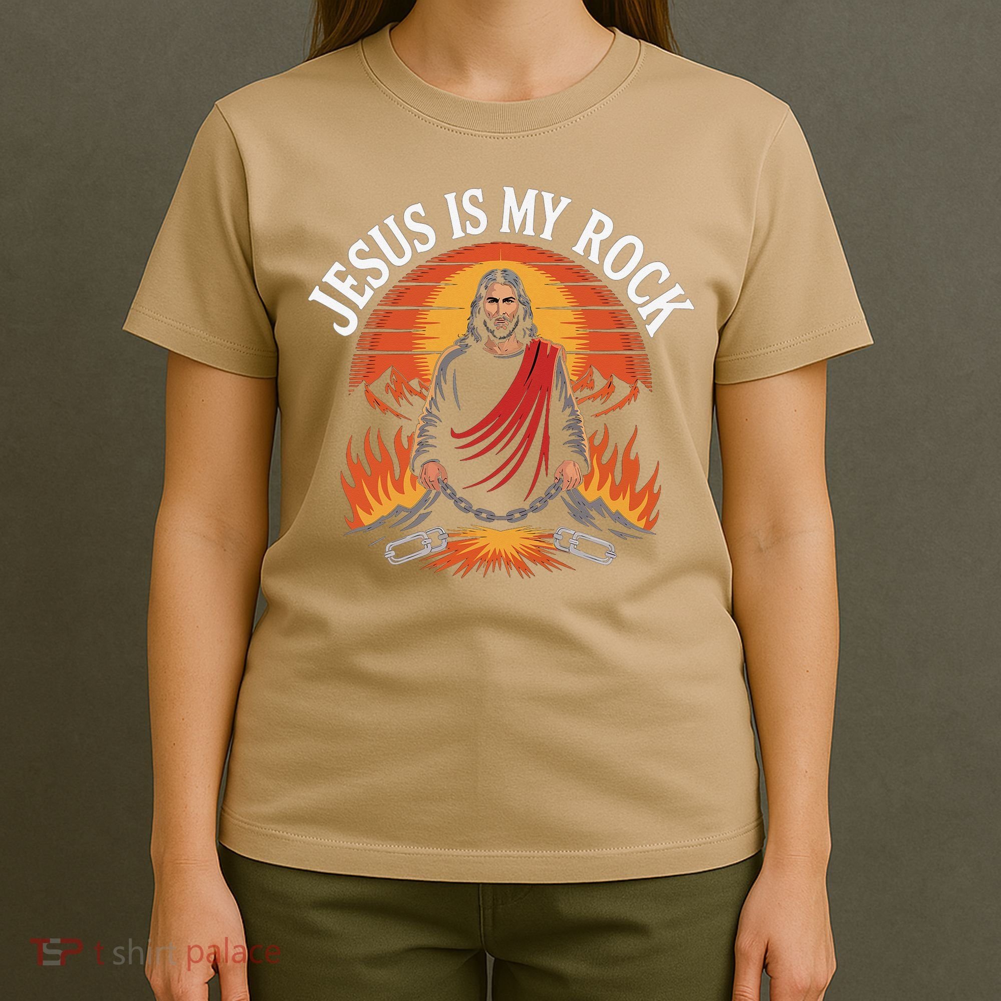 Jesus Is My Rock Biblical Faith T-Shirt