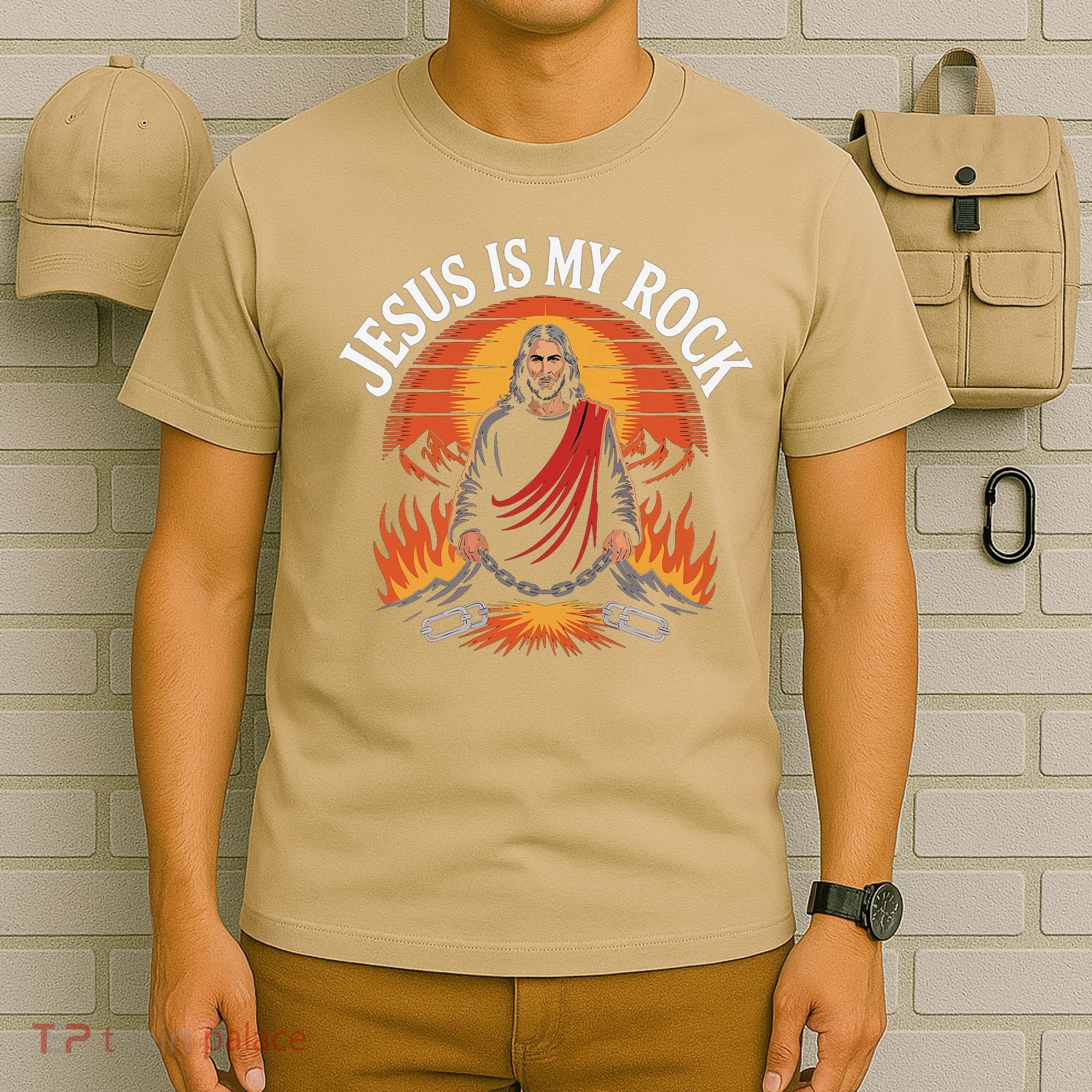 Jesus Is My Rock Biblical Faith T-Shirt