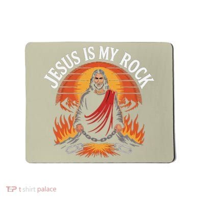 Jesus Is My Rock Biblical Faith Mousepad