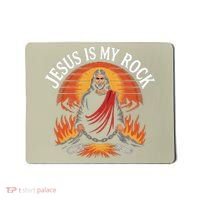 Jesus Is My Rock Biblical Faith Mousepad thumb 0