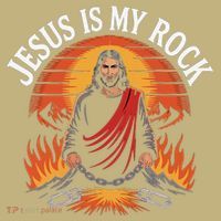 Jesus Is My Rock Biblical Faith Mousepad thumb 1