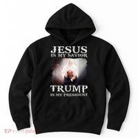 Jesus Is My Savior Trump Is My President Hoodie thumb 0