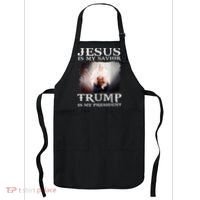 Jesus Is My Savior Trump Is My President Apron thumb 0