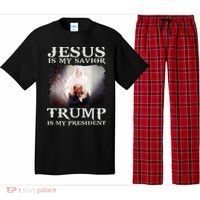 Jesus Is My Savior Trump Is My President Pajama Set thumb 0