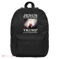 Jesus Is My Savior Trump Is My President 16 in Basic Backpack thumb 0
