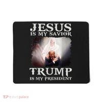 Jesus Is My Savior Trump Is My President Mousepad thumb 0