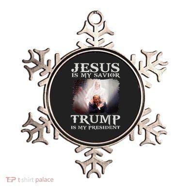 Jesus Is My Savior Trump Is My President Ornament