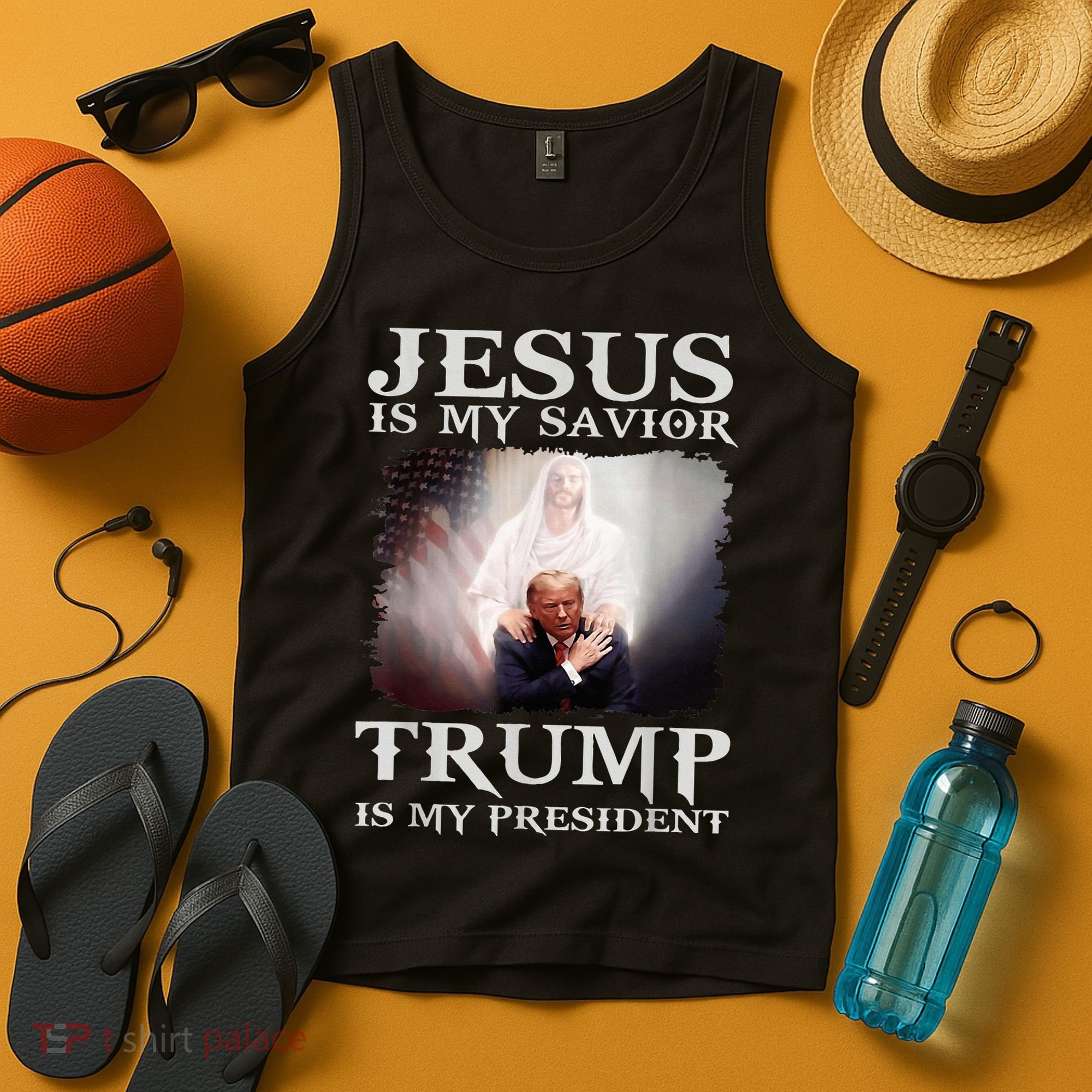 Jesus Is My Savior Trump Is My President Tank Top