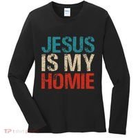 Jesus Is My Homie Women's Long Sleeve Shirt thumb 0
