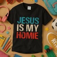 Jesus Is My Homie Kids T-Shirt thumb 3