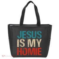 Jesus Is My Homie Tote Bag thumb 0