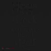 Jesus Is My Rock And Thats How I Roll Christ Size Doggie Tank thumb 4