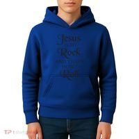 Jesus Is My Rock And Thats How I Roll Christ Size Kids Hoodie thumb 4