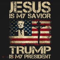 Jesus Is My Savior Trump Is My President Trump 2024 Women's Tank Top thumb 5
