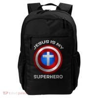 Jesus Is My Superhero Faith Shield Backpack thumb 0