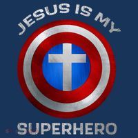 Jesus Is My Superhero Faith Shield Apron thumb 3