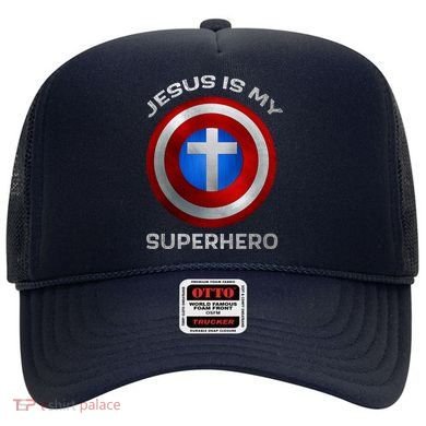 Jesus Is My Superhero Faith Shield Hat