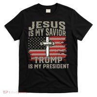 Jesus Is My Savior Trump Is My President T-Shirt thumb 0