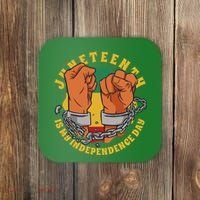 Juneteenth Is My Independence Day Black Pride Coaster thumb 0