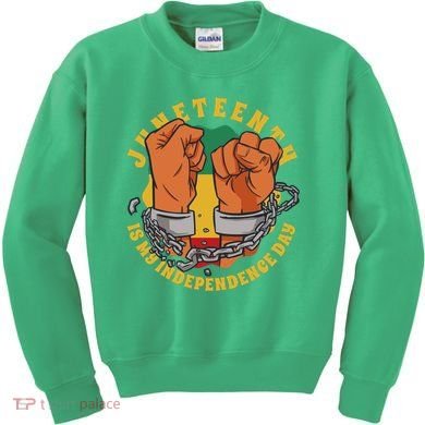 Juneteenth Is My Independence Day Black Pride Kids Sweatshirt