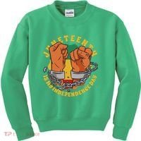 Juneteenth Is My Independence Day Black Pride Kids Sweatshirt thumb 0