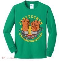 Juneteenth Is My Independence Day Black Pride Kids Long Sleeve Shirt thumb 0