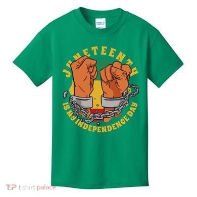Juneteenth Is My Independence Day Black Pride Kids T-Shirt