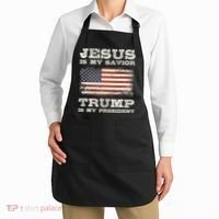 Jesus Is My Savior Trump Is My President Apron thumb 2