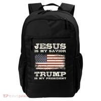Jesus Is My Savior Trump Is My President Backpack thumb 0