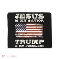 Jesus Is My Savior Trump Is My President Mousepad thumb 0
