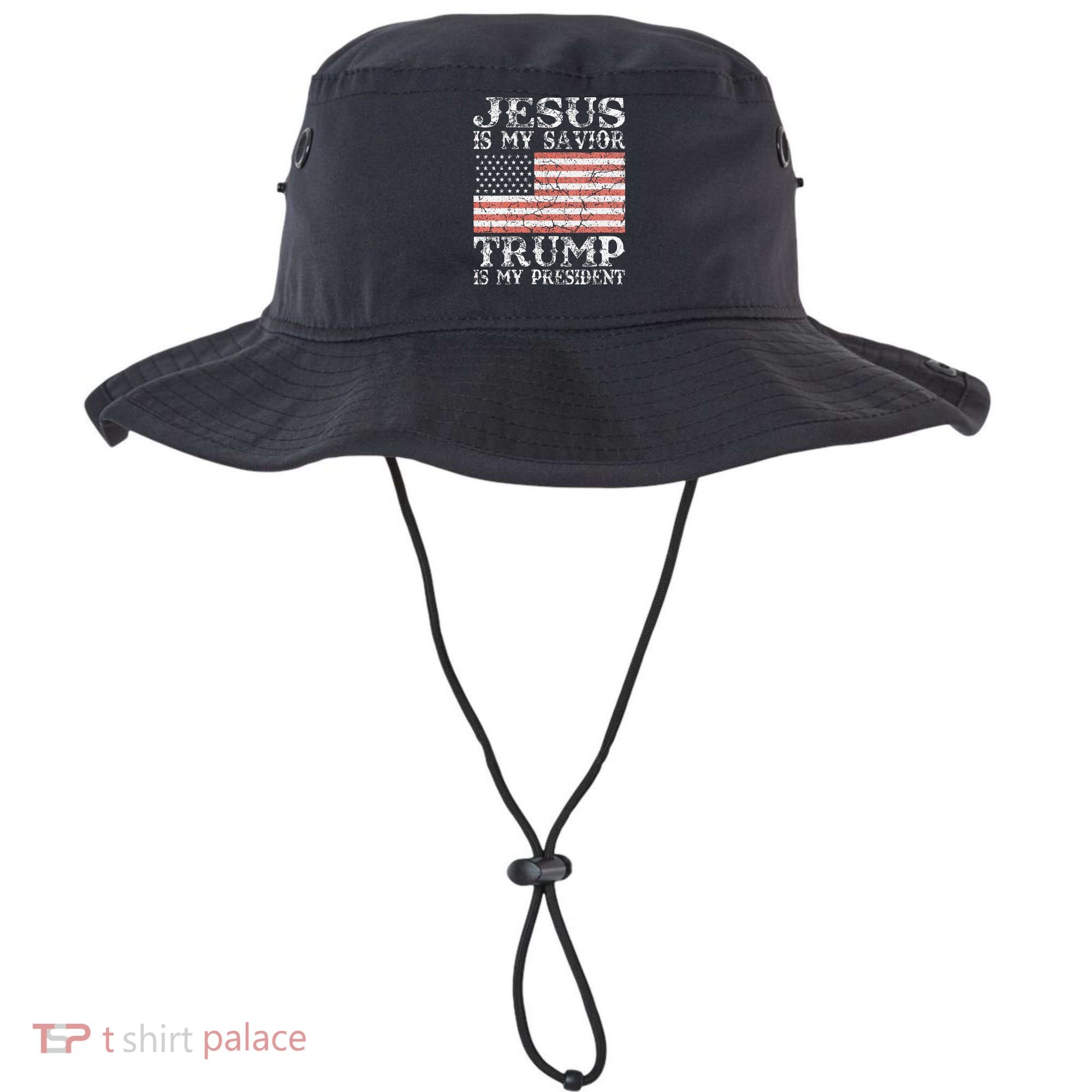 Jesus Is My Savior Trump Is My President 2020 Bucket Hat