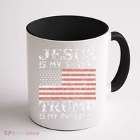 Jesus Is My Savior Trump Is My President 2020 Coffee Mug thumb 1