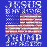 Jesus Is My Savior Trump Is My President 2020 T-Shirt thumb 7