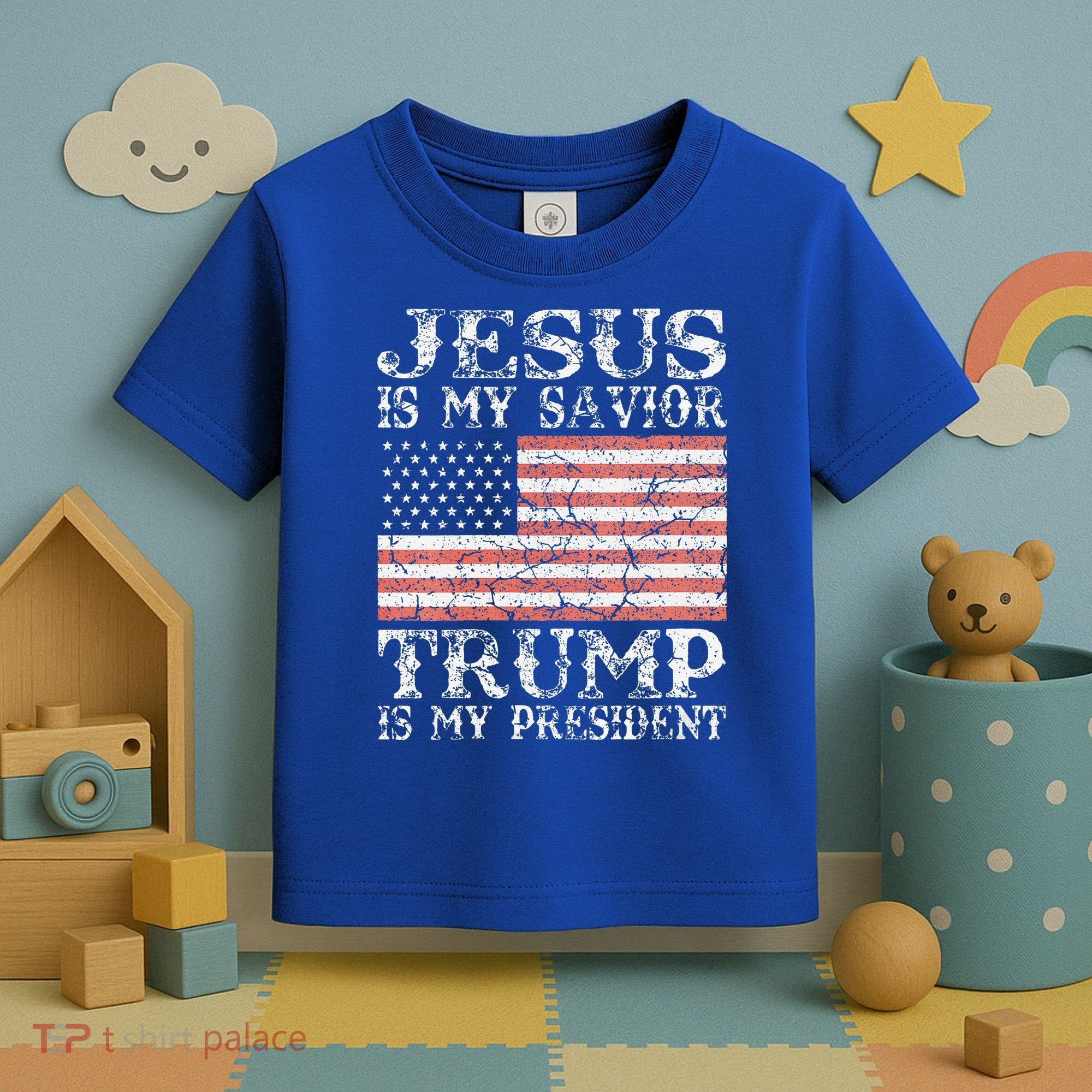 Jesus Is My Savior Trump Is My President 2020 Toddler T-Shirt