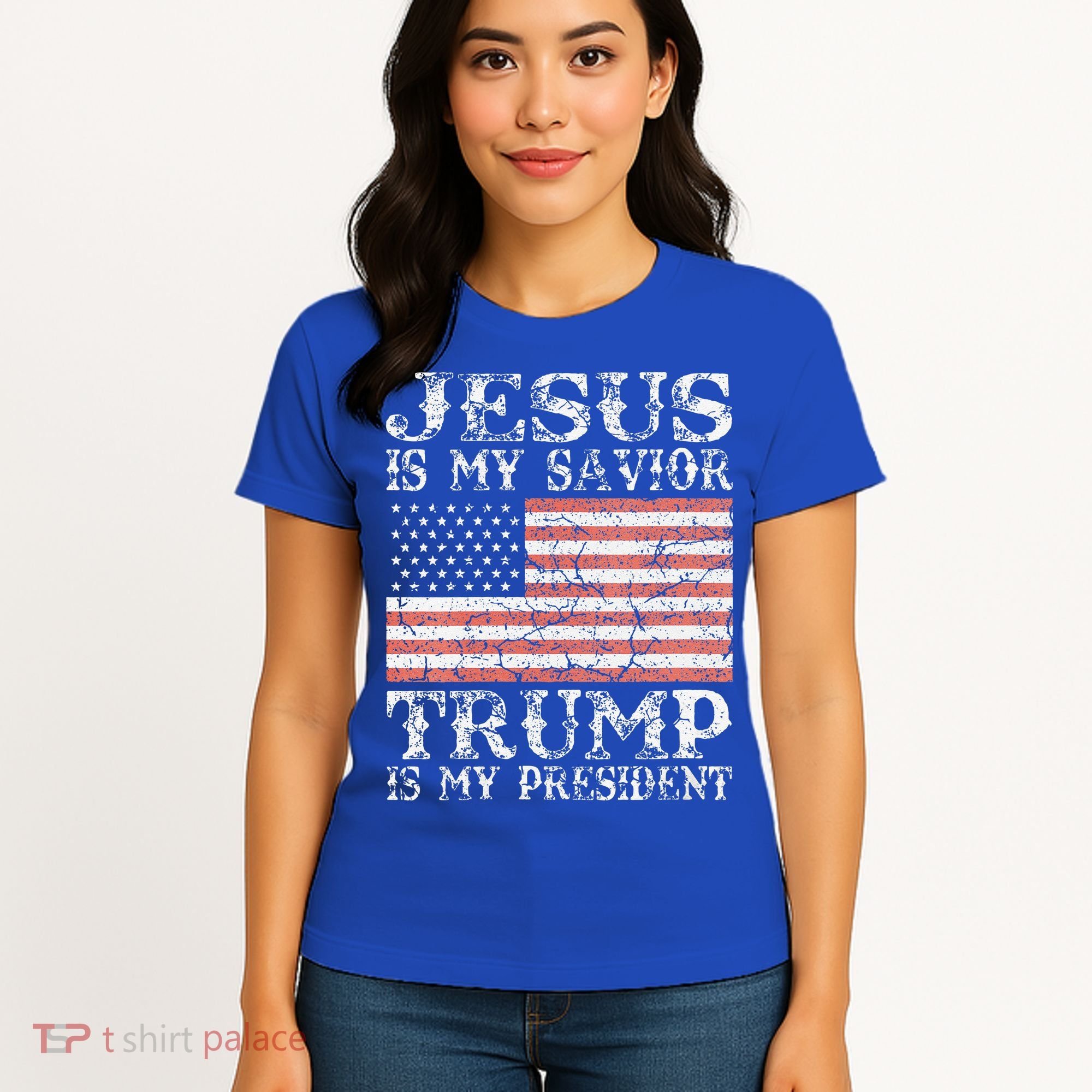 Jesus Is My Savior Trump Is My President 2020 Women's T-Shirt