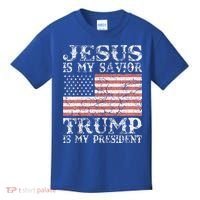 Jesus Is My Savior Trump Is My President 2020 Kids T-Shirt thumb 0
