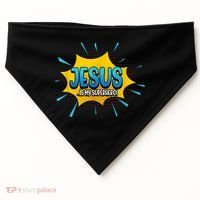Jesus Is My Superhero God Christian Church USA-Made Doggie Bandana thumb 0