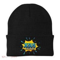 Jesus Is My Superhero God Christian Church Beanie thumb 0