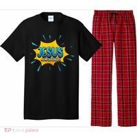 Jesus Is My Superhero God Christian Church Pajama Set thumb 0