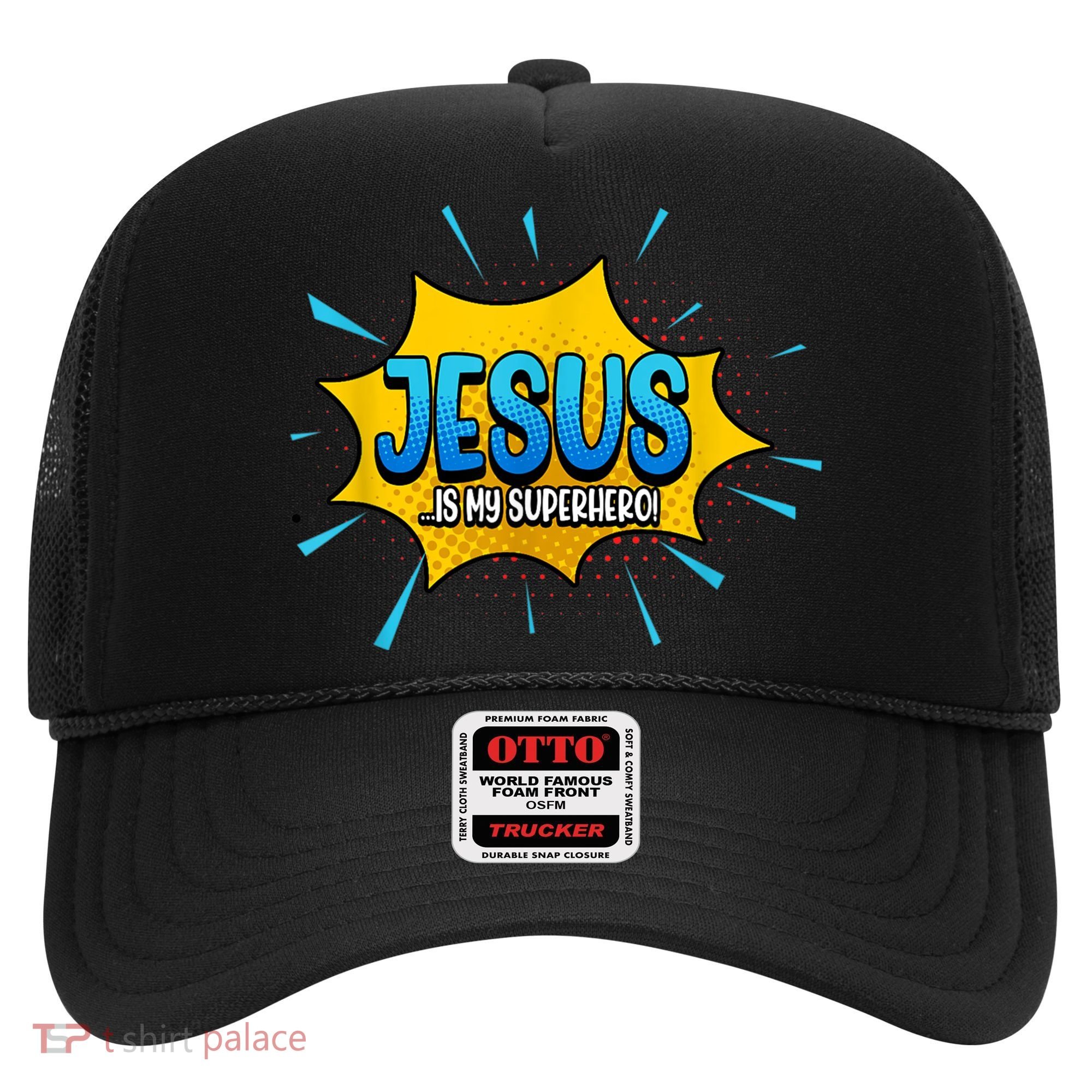 Jesus Is My Superhero God Christian Church Hat