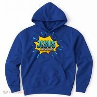 Jesus Is My Superhero God Christian Church Hoodie thumb 0