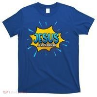 Jesus Is My Superhero God Christian Church T-Shirt thumb 0
