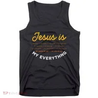 Jesus Is My God Jesus Devotee Christian Tank Top thumb 0