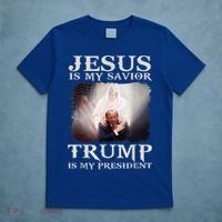 Jesus Is My Savior Trump Is My President T-Shirt thumb 5